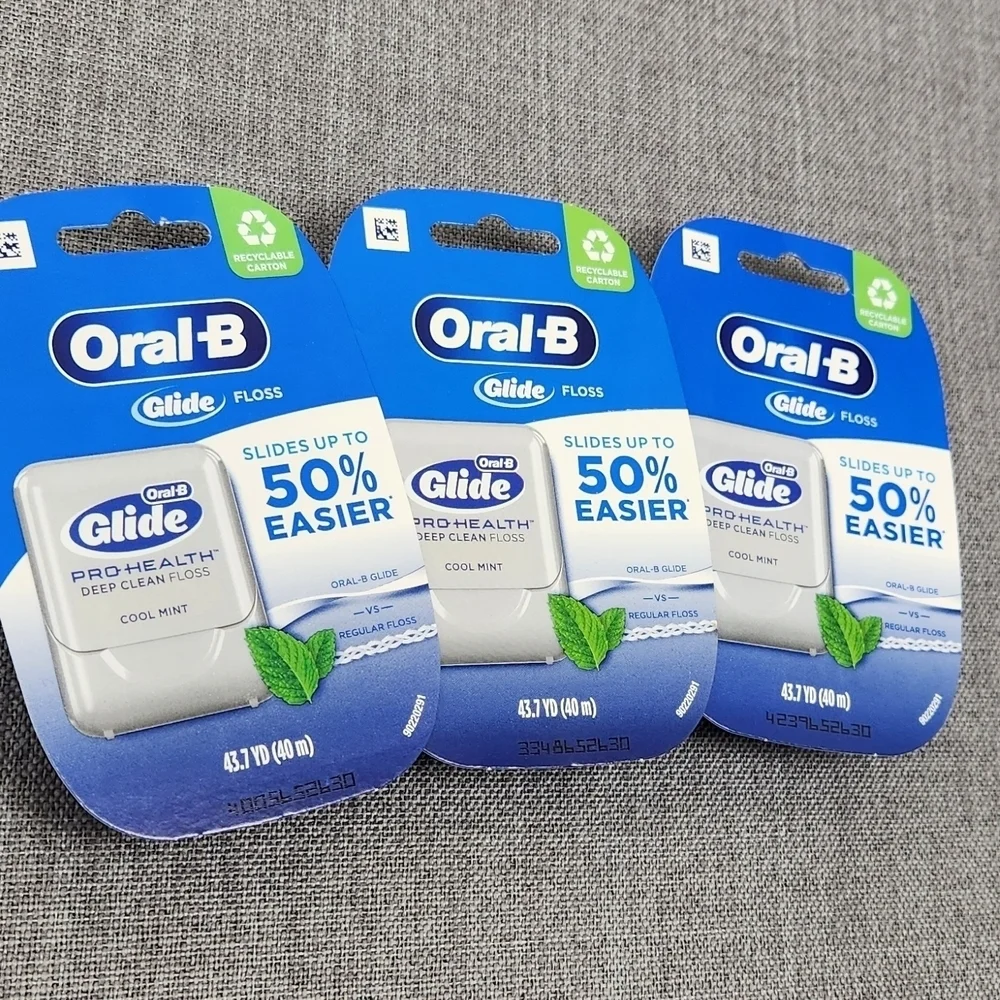 Oral-B Glide Pro-Health Deep Clean Dental Floss Cool Mint 3 Pack Discontinued